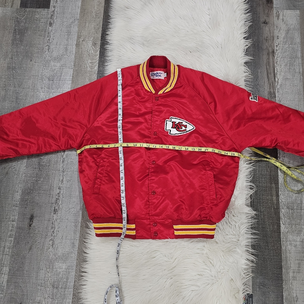 Chalkline vintage Kansas city chiefs football bomber jacket made in USA - Picture 8 of 9